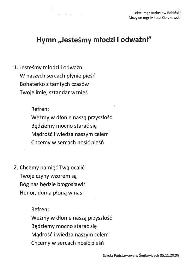 Hymn szkoły cbb90